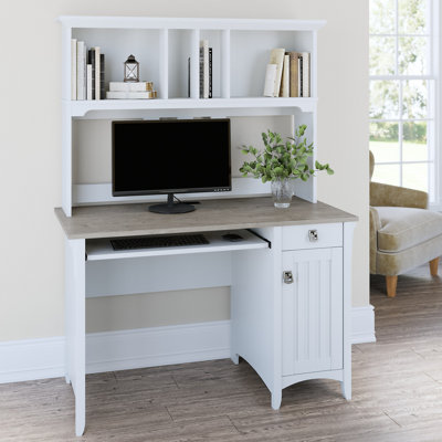 Winston Porter Galaz Desk with Hutch Reviews Wayfair